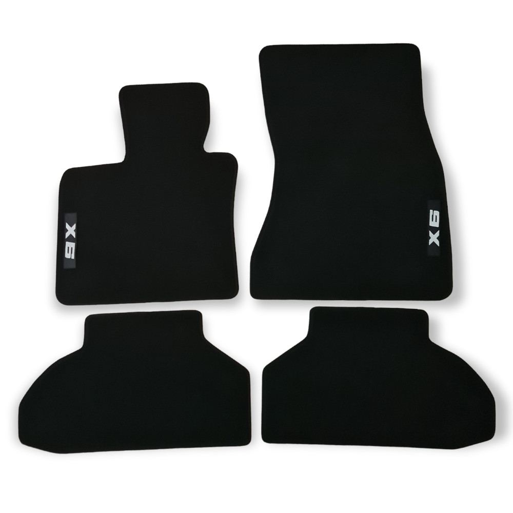 For BMW X6 F16 MX6 Car Floor Mats Waterproof Black Carpet Auto Liners New 4pcs