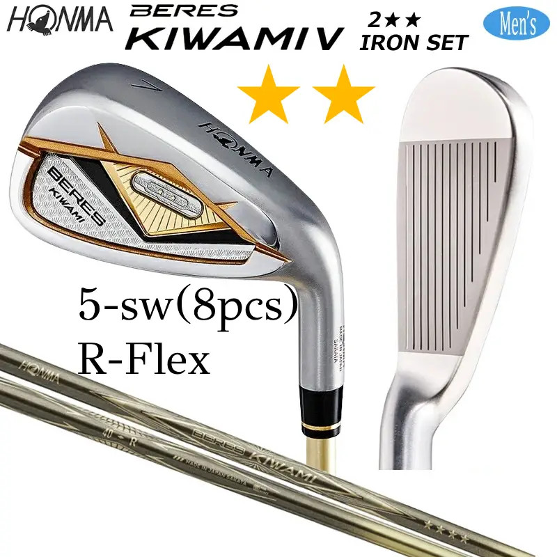 HONMA BERES KIWAMI V 2-Star 5-Sw Iron Set 8pcs R-Flex RH KIWAMI V Made in Japan