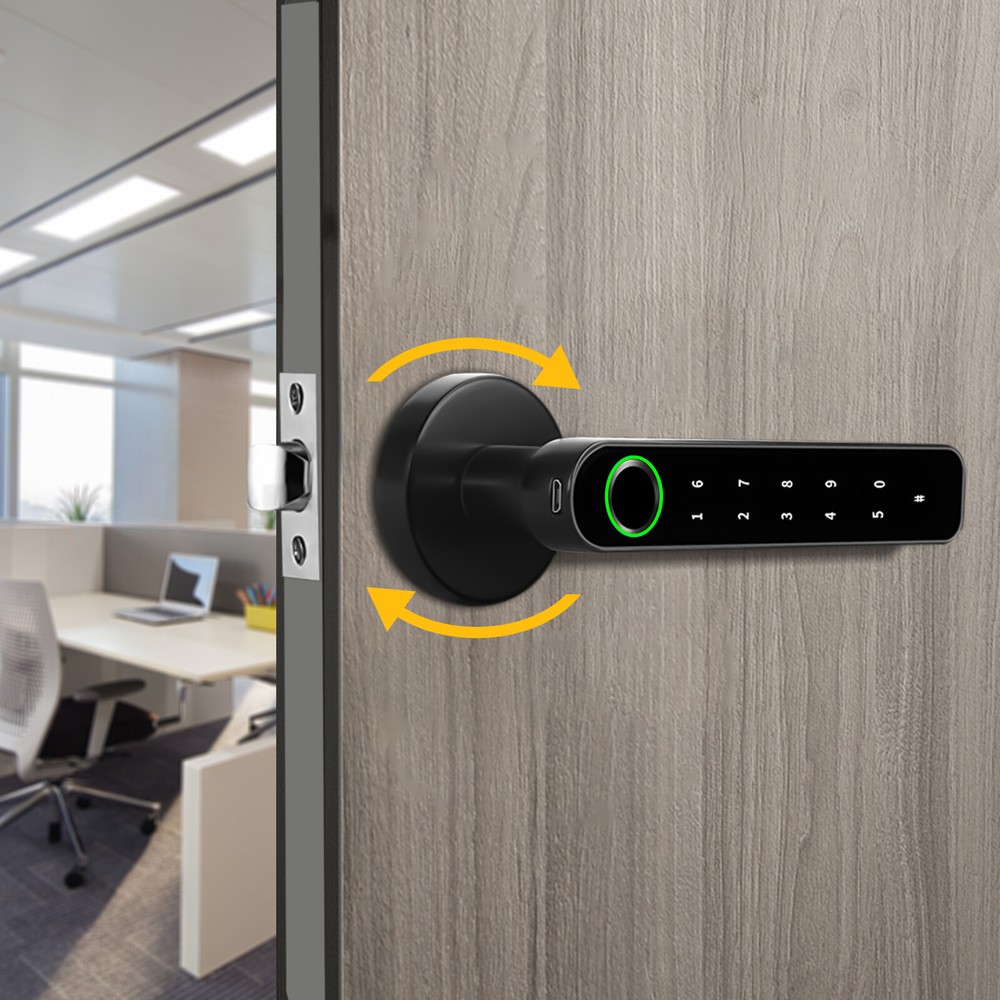 Fingerprint Smart Door Lock with Biometric Entry for Front Door Security  