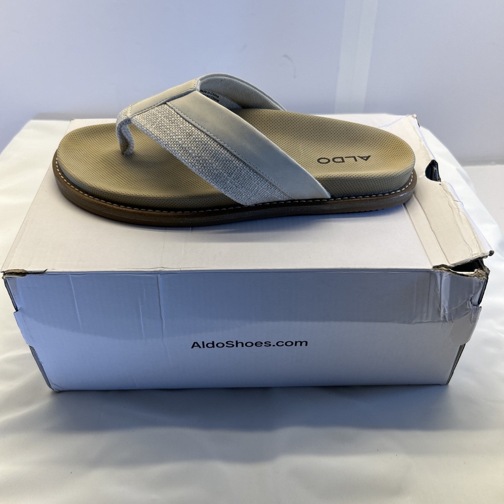 ALDO BeachBreeze Men Sandal Linen Colored Molded Bed of Shoe SZ 9 New