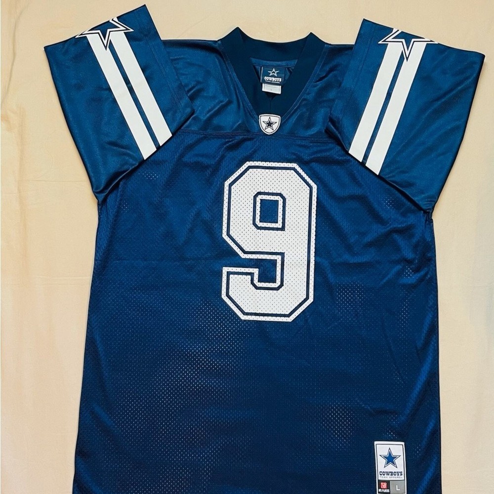 Dallas Cowboys Tony Romo Men’s Jersey Size Large Navy Blue