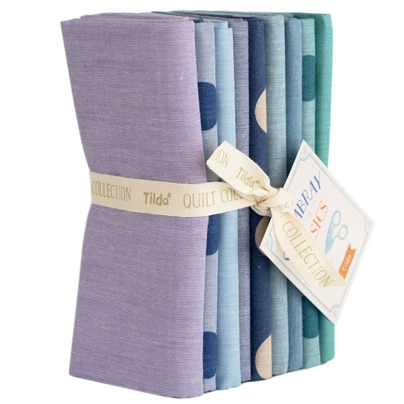 Seasonal Chambray from Tilda® - Fat Quarter Bundle - Summer - 9 Fat Quarters-image