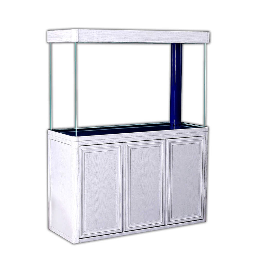 135 Gallon White Oak Tempered Glass Aquarium with Stand