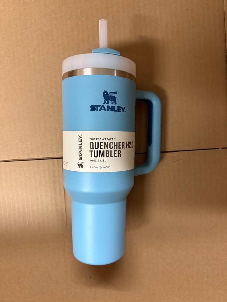 NEW STANLEY 40 OZ QUENCHER TUMBLER CUP POOL BLUE