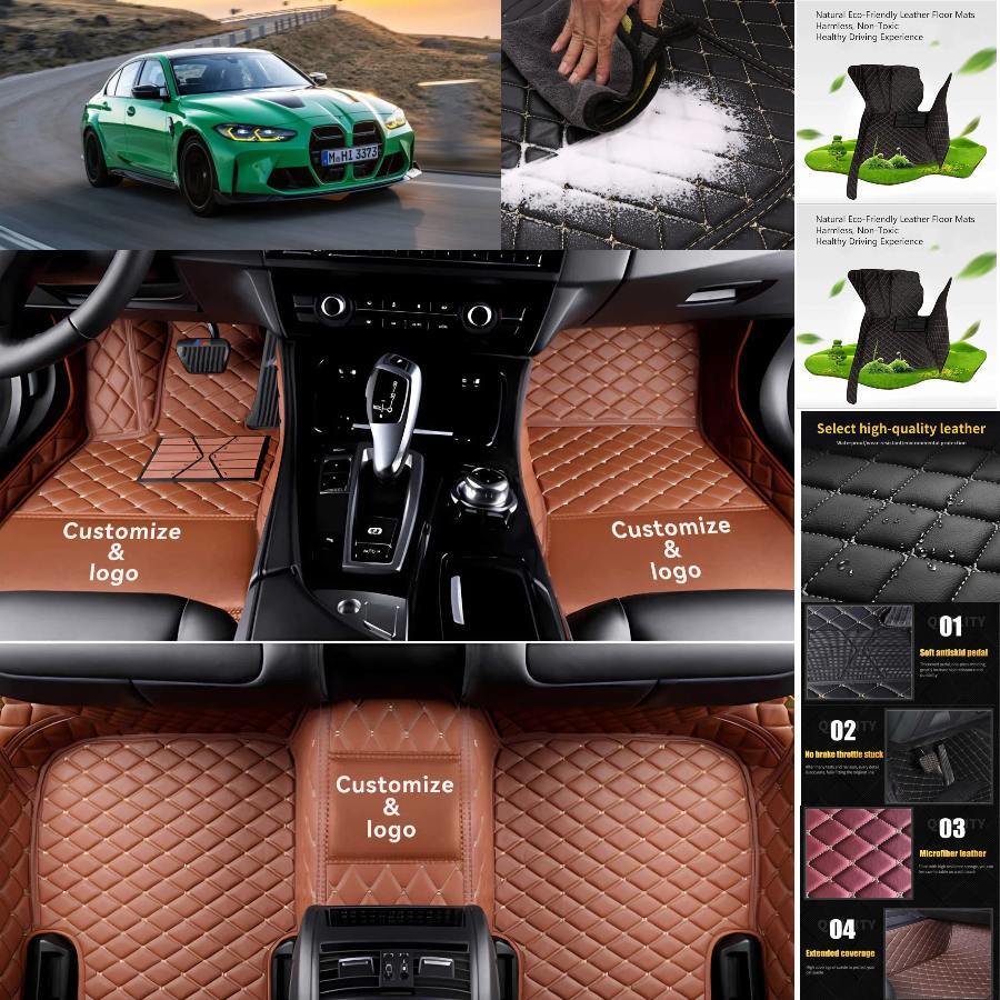 For BMW M3 Car Floor Mats All Weather Carpet Waterproof Floor Liner Carpet Guard