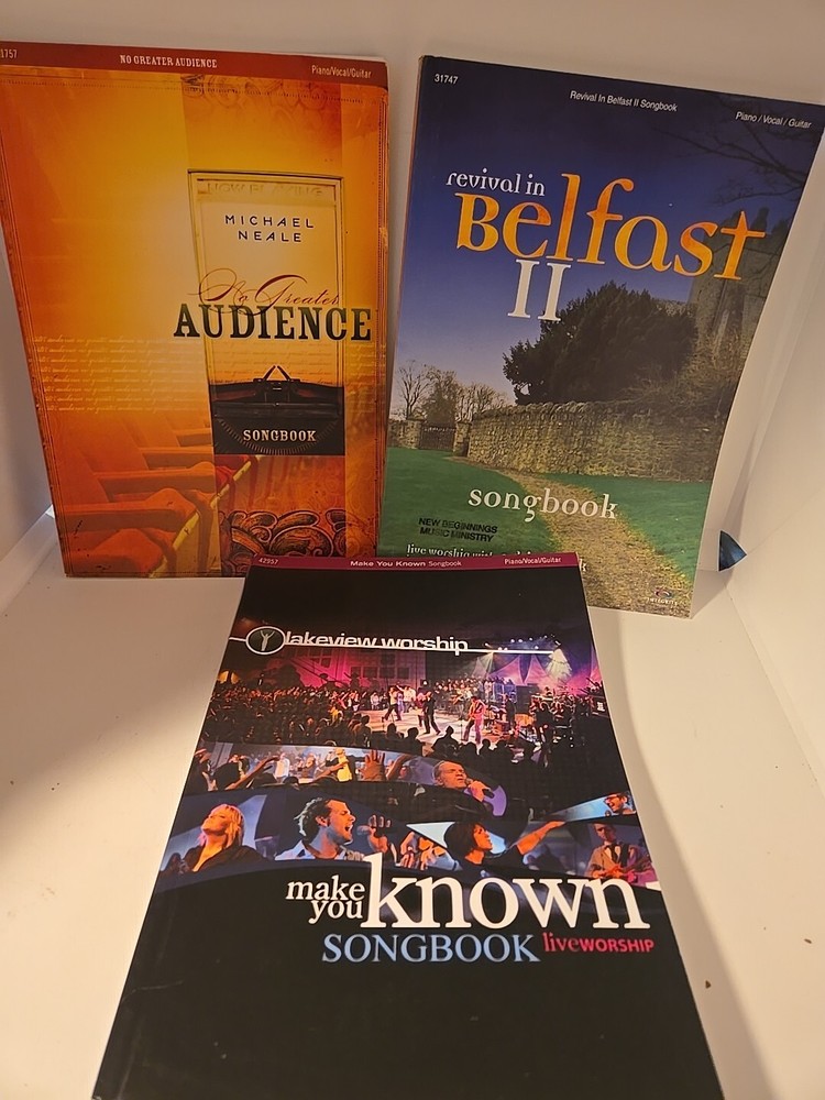 Christian Song Books ~PIANO, VOCAL, GUITAR ~NON-CD VERSION Lot Of 3