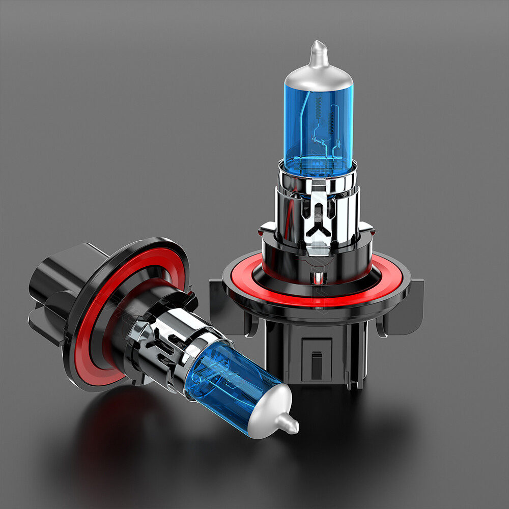 XWQHJW 2 Bulbs H13 9008 Bright Halogen 55W Bulbs Headlights Lamps 5500K