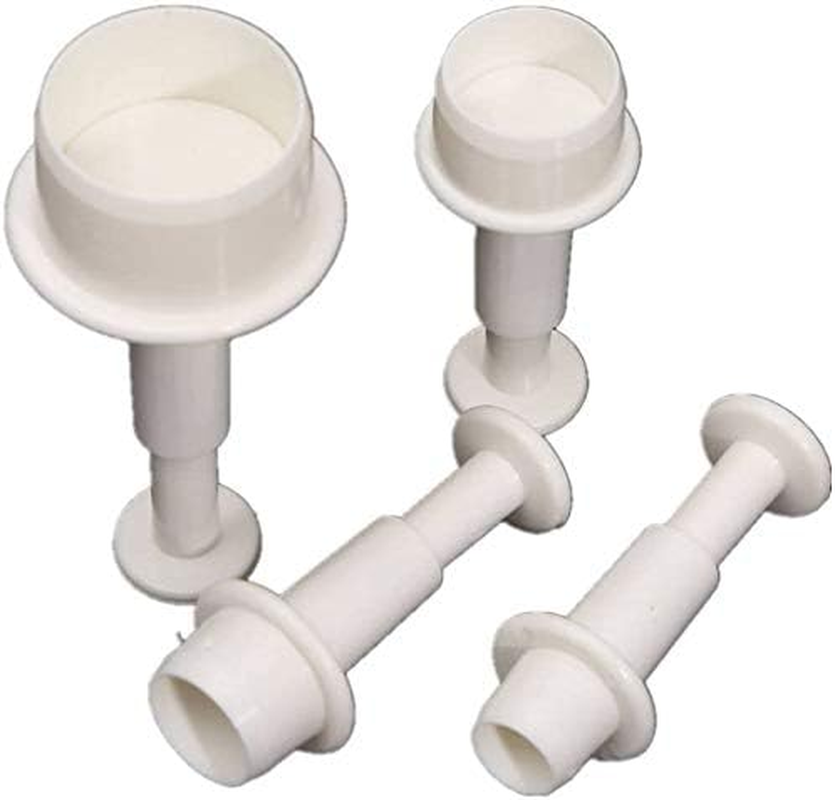A Set of 4Pcs round Circle Cake Biscuit Cookies Mold Cutter Plunger Fondant S...