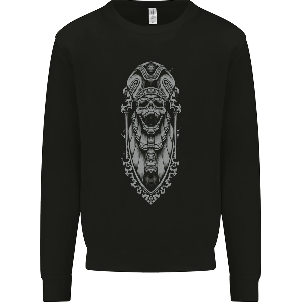Death Order Pharoh Skull Biker Motorcycle Mens Sweatshirt Jumper