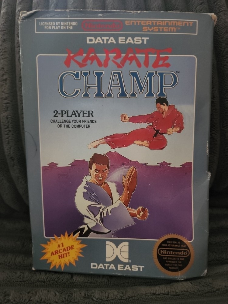 Karate Champ (Nintendo Entertainment System, 1986) NES Game With Box - Tested