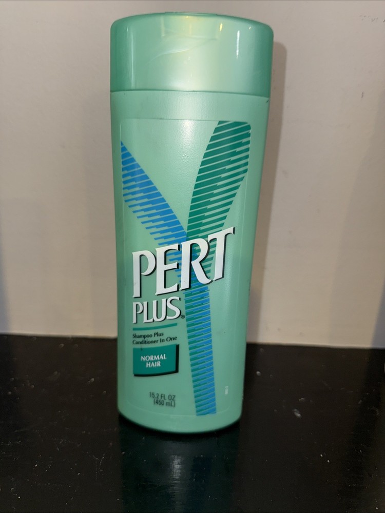 PERT PLUS Shampoo Conditioner Normal Hair NEW 15.2 oz NOS Vintage 1999 Prop
