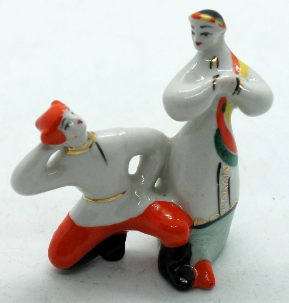 Vintage USSR Soviet Porcelain Figurine Gopak dance Polonne Ukraine