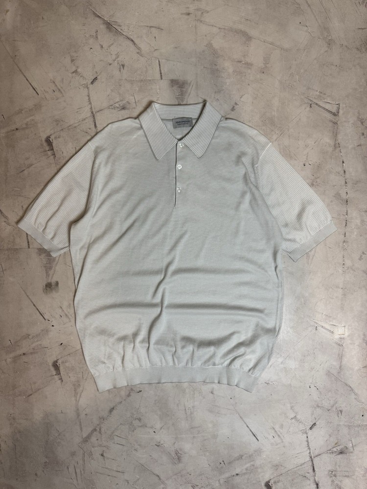John Smedley Polo T-shirt Men Stripped