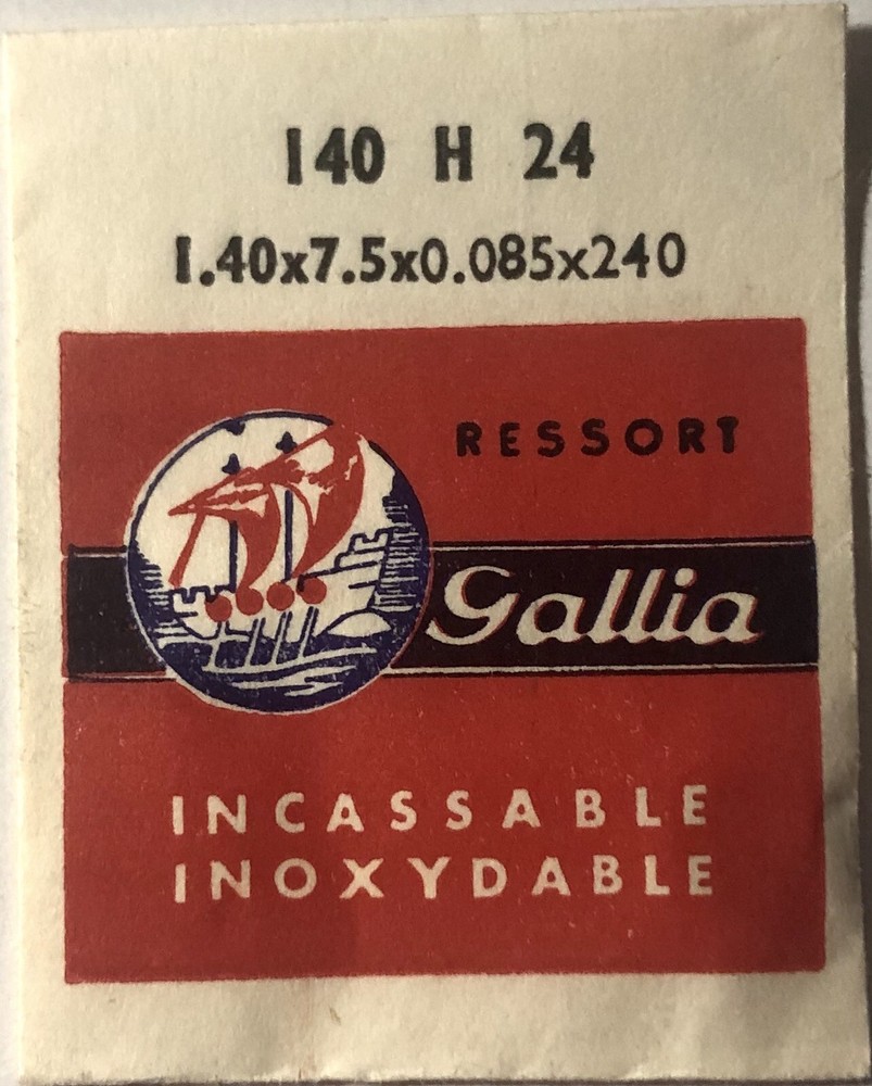 1X Mainspring 1.40x0.085mm Ø7.5 Watch Spring 240-140 H24