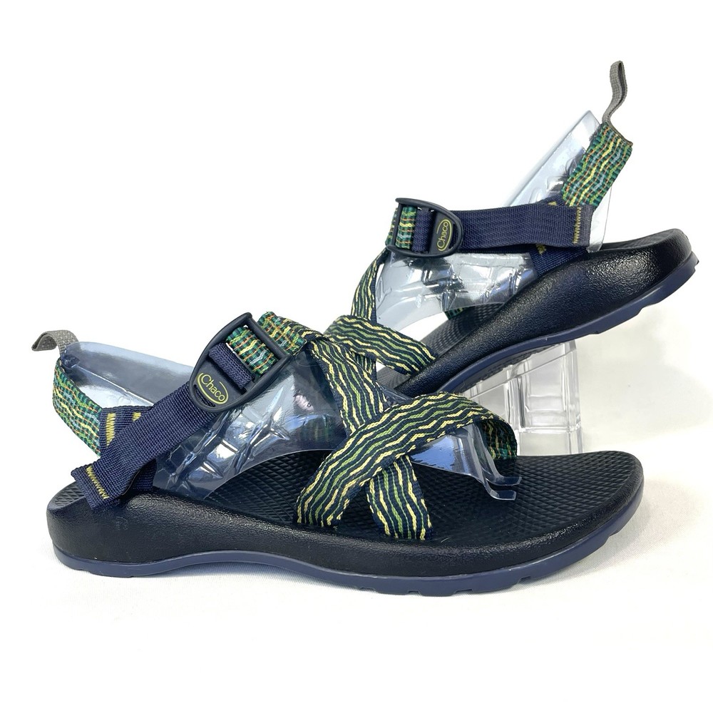 Chaco Z1 Classic Navy Green Kids Hiking Sandals Size 6