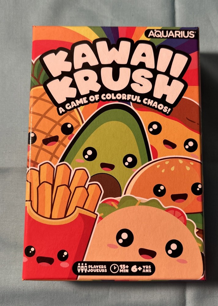 NIB Kawaii Krush A Game Of Colorful Chaos! Card Game Family Night Fun