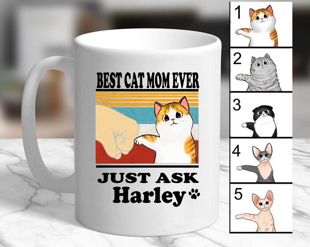 Best Cat Mom Mug Cat Mom Gift Birthday Gift Cat Mom Cat Owner Personalized Gift