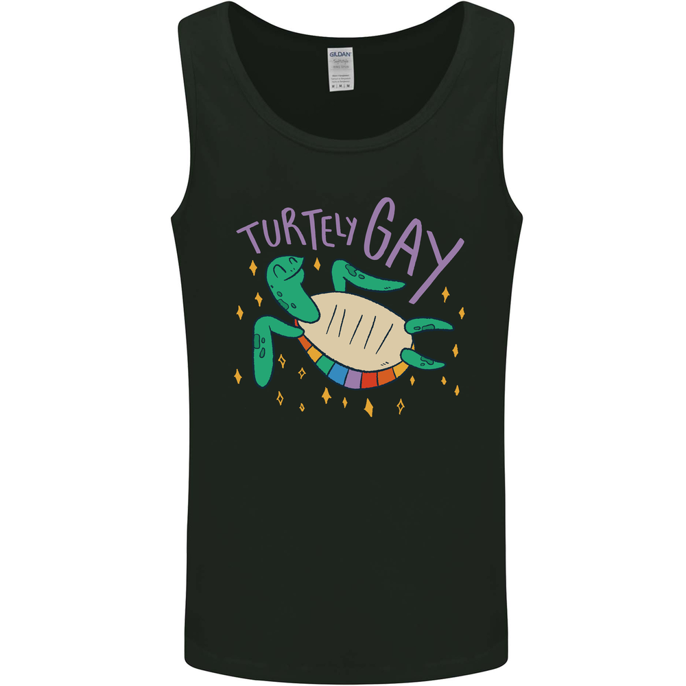 LGBT Turtle Gay Pride Day Awareness Mens Vest Tank Top-image