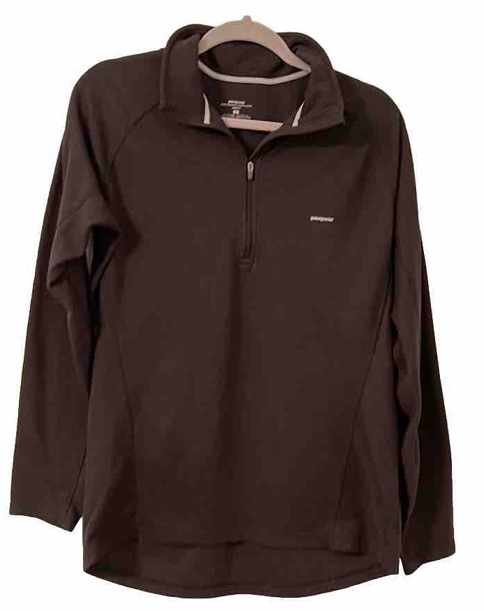 Patagonia Men's Lightweight Capilene Baselayer Hiking Top Black Size L