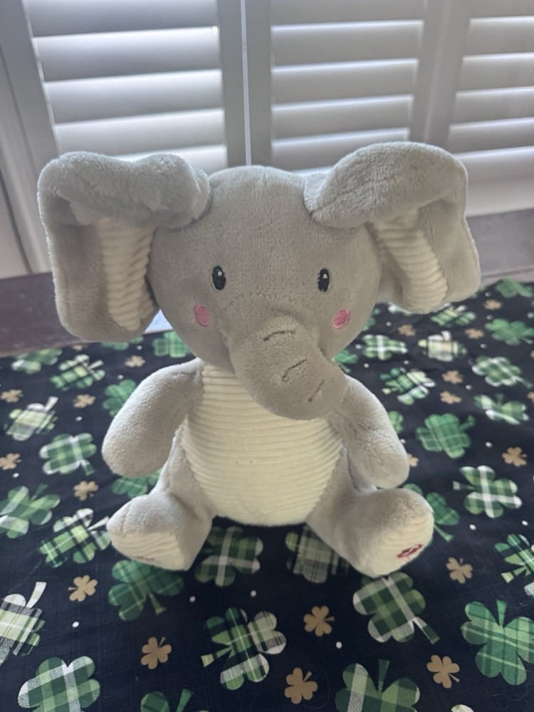 Spark Create Imagine Singing Peek-a-Boo Grey Elehant Plush