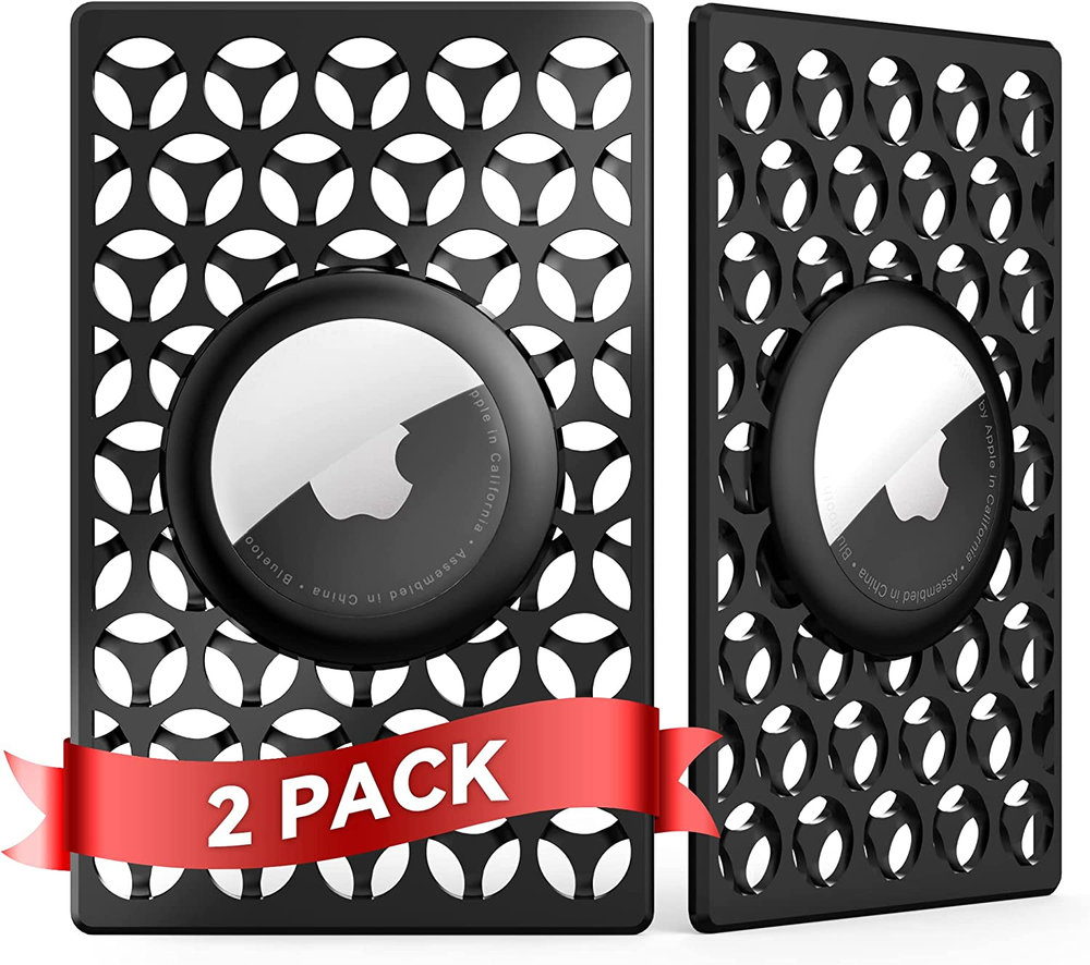 Ultra Slim Apple Airtag Wallet Card Case Holder for Credit Cards 2-Pack