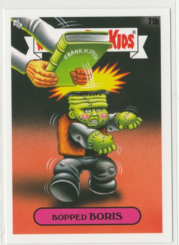 Bopped Boris #71b Garbage Pail Kids GPK 2022 Book Worms Trading Card