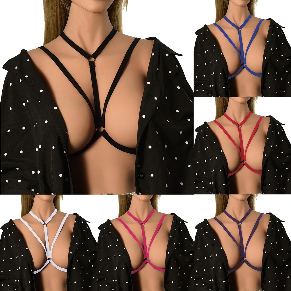 Goth Lingerie Sexy Bra Strap Bodysuit for Women Plus Size