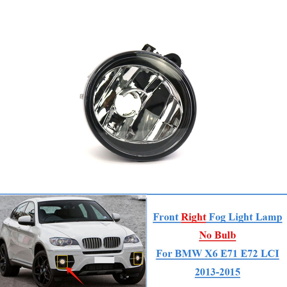 For BMW X6 E71 E72 LCI 2013-2015 Car Front Right Fog Light Lamp without Bulb