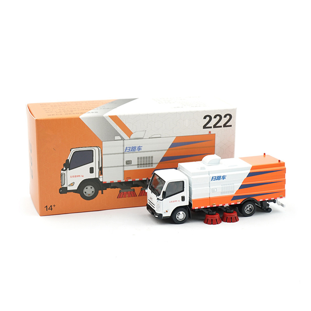 1/64 Scale 10cm Diecast Model Car Alloy Model Toy City Sweeper Truck For JMC