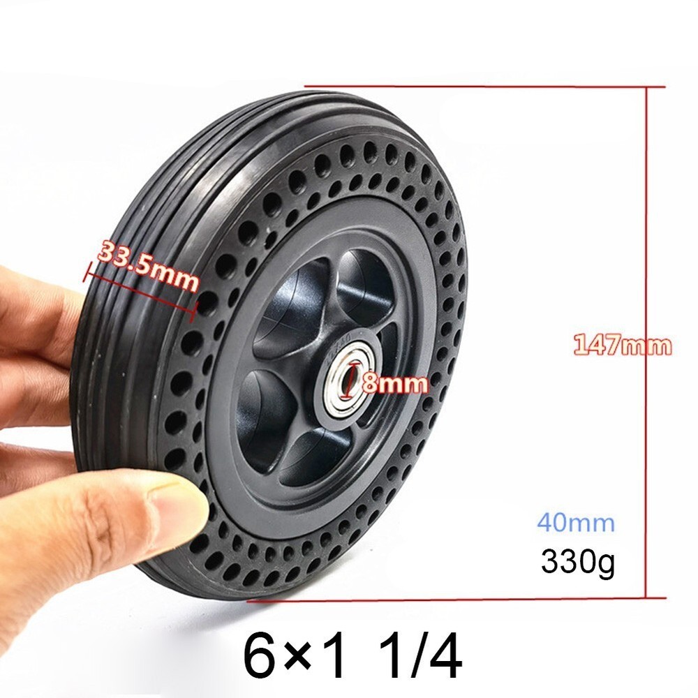 Premium 6 Inch Electric Scooter Solid Tire 6 x 1 14 Explosion Proof Wheel Hub