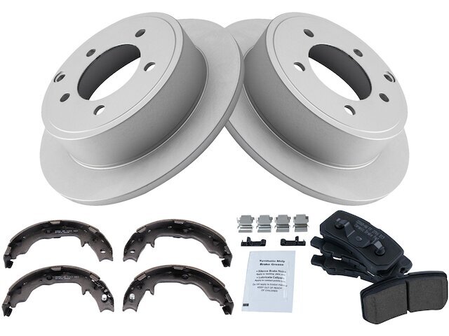 TRQ Brake Pad Rotor Parking Brake Kit for 2007-2017 Jeep Patriot 84MMMB