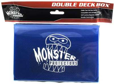 Double Deck Box - Blue Monster Protectors GAMING SUPPLY BRAND NEW ABUGames