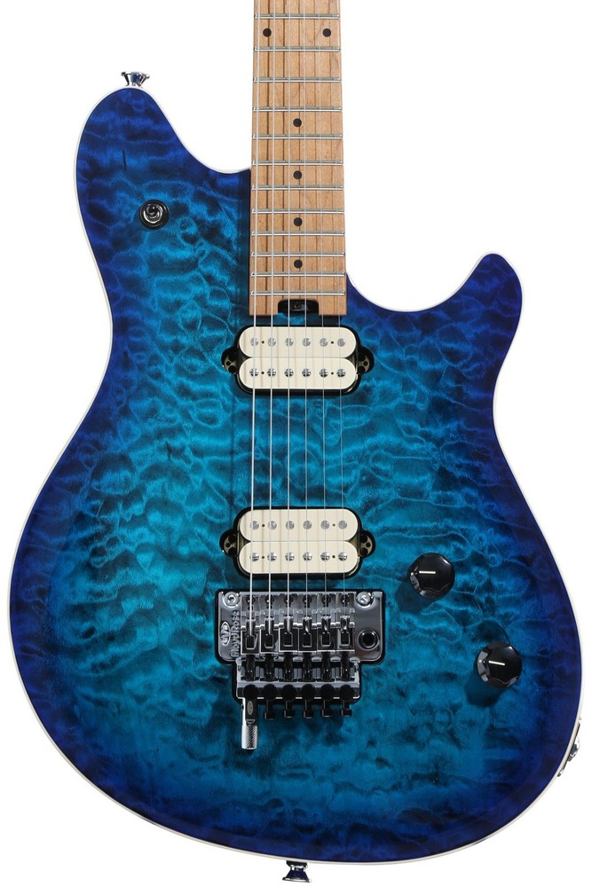 EVH Wolfgang Special QM Electric Guitar in Chlorine Burst with Baked Maple Fretboard