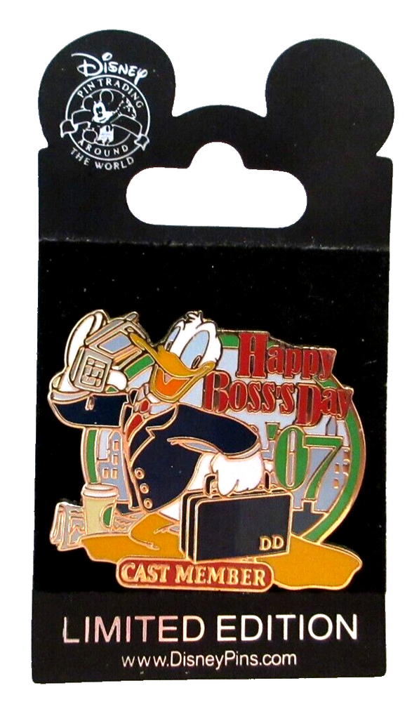 WDW Cast Member Exclusive 2007 LE 750 Donald Duck Boss's Day Pin #57985-image