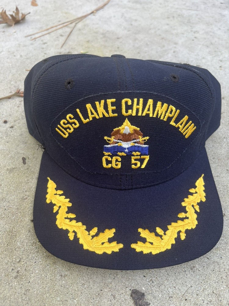 USS LAKE CHAMPLAIN CG 57 U.S NAVY SHIP HAT MILITARY  CAP U.S.A MADE New Era