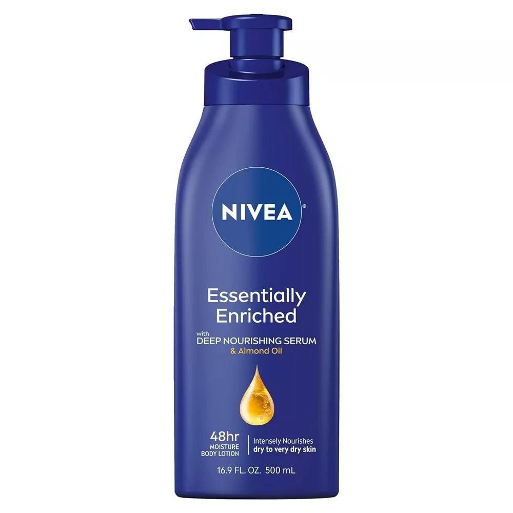 NIVEA Essentially Enriched Body Lotion for Dry Skin 16.9 Fl Oz Pump