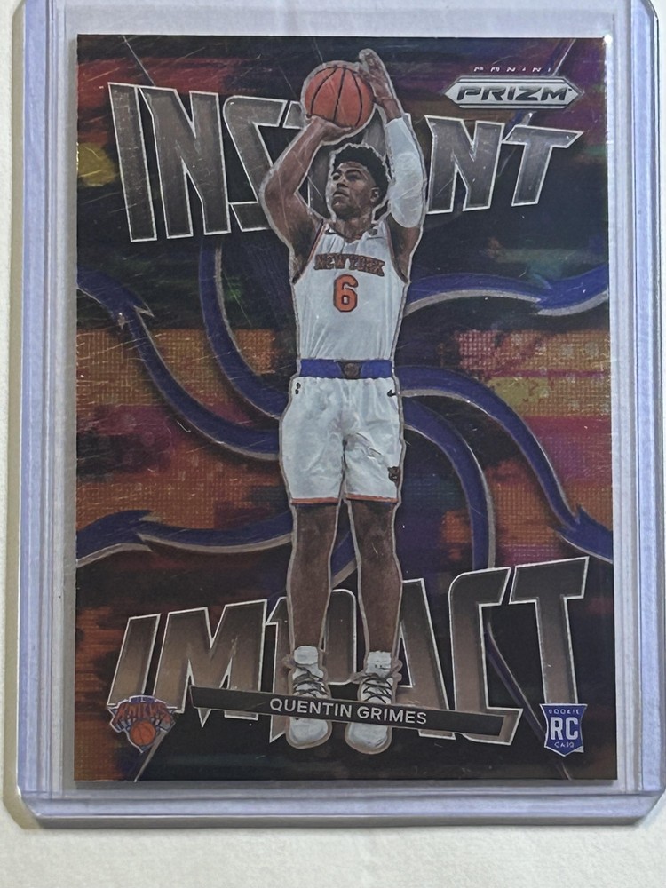 2021-22 Panini Prizm Quentin Grimes Green Wave Impact Rookie Card