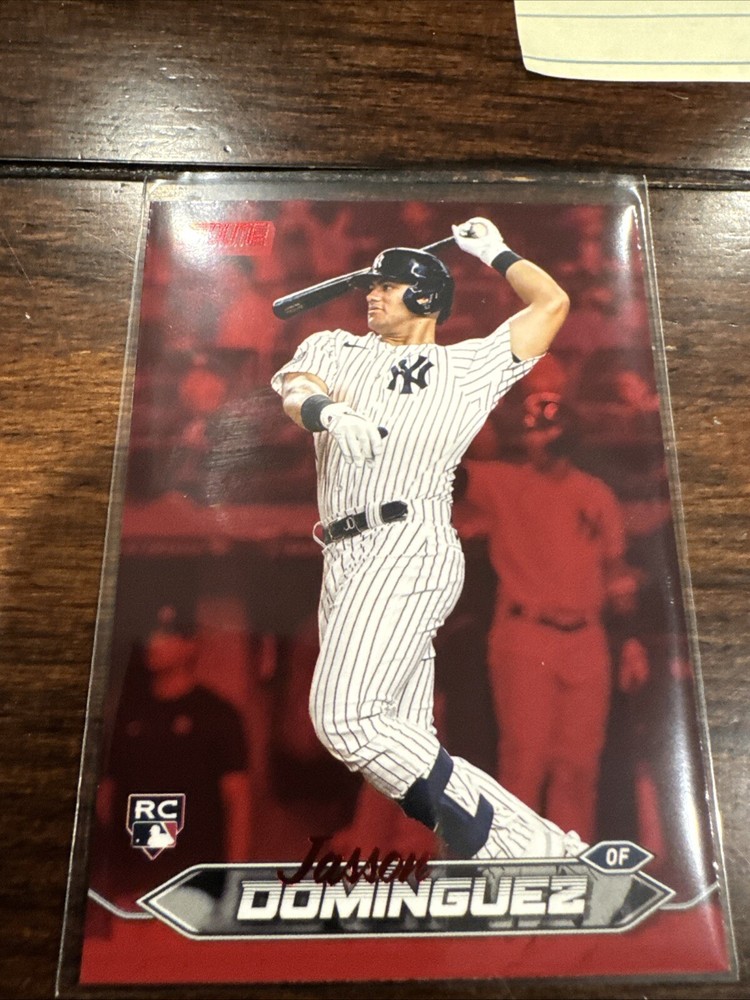 Jasson Dominguez RC - Red Foil - 2024 Topps Stadium Club - Yankees Rookie RC