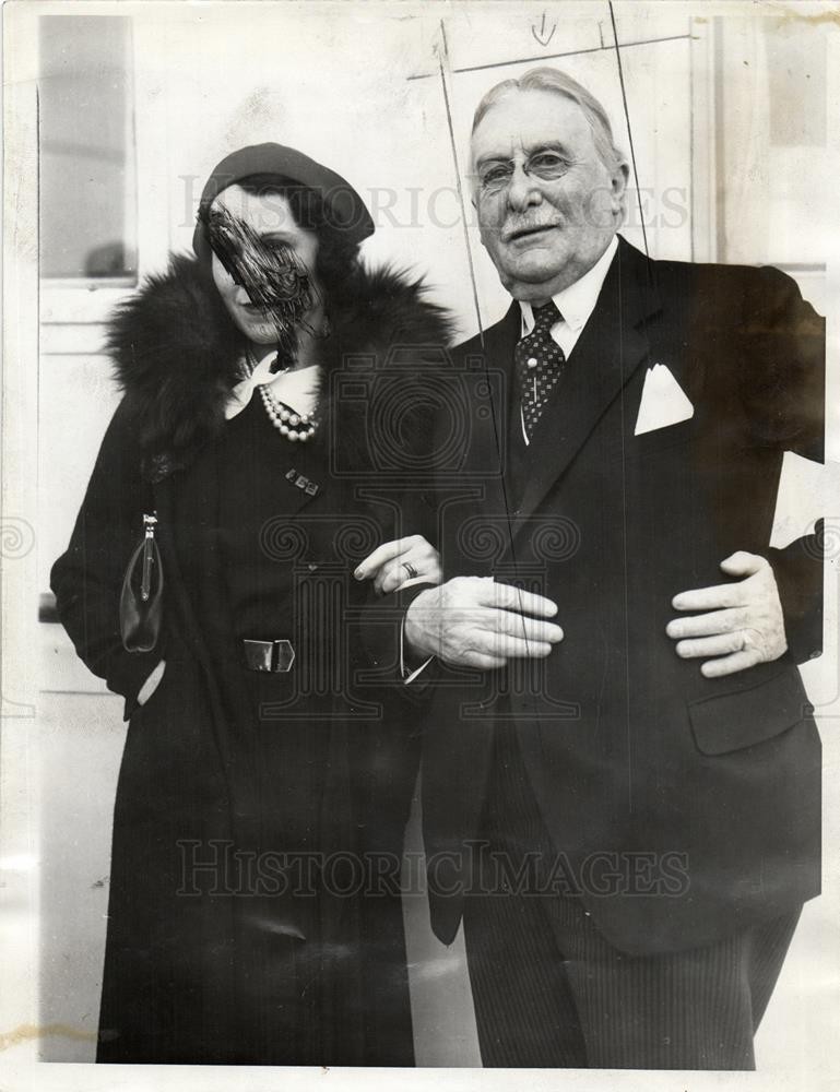 1934 Press Photo H Gordon Selfridge & Co - dfpb75881