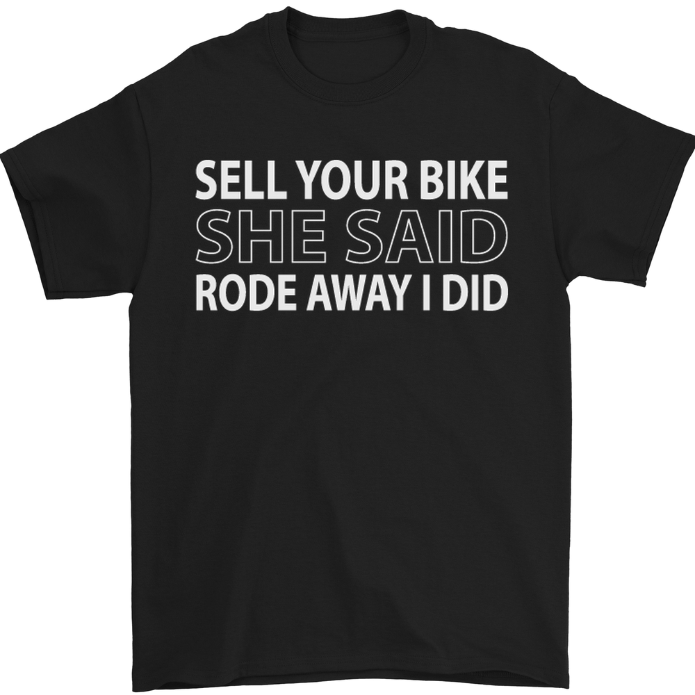 Sell Your Bike Graphic Cotton Biker T-Shirt for Men and Women