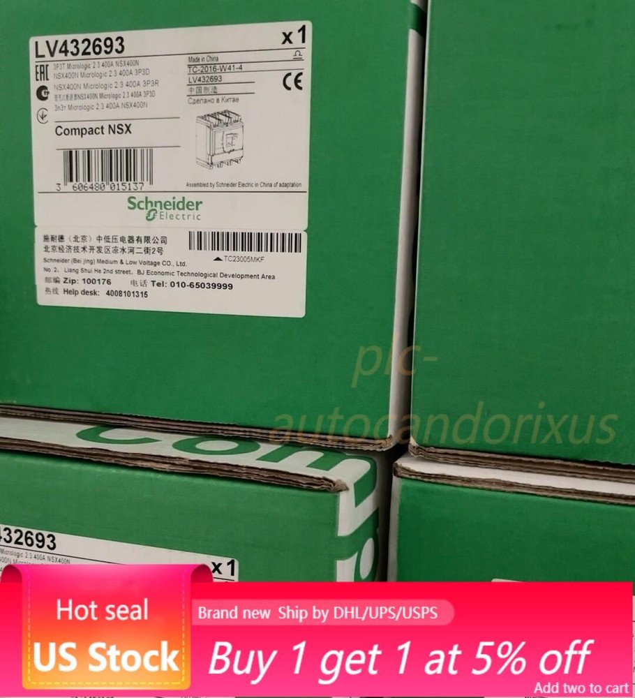 LV432693 3P 400A MIC2.3 NSX400N breakers， with box，fast shipping US Free TAX