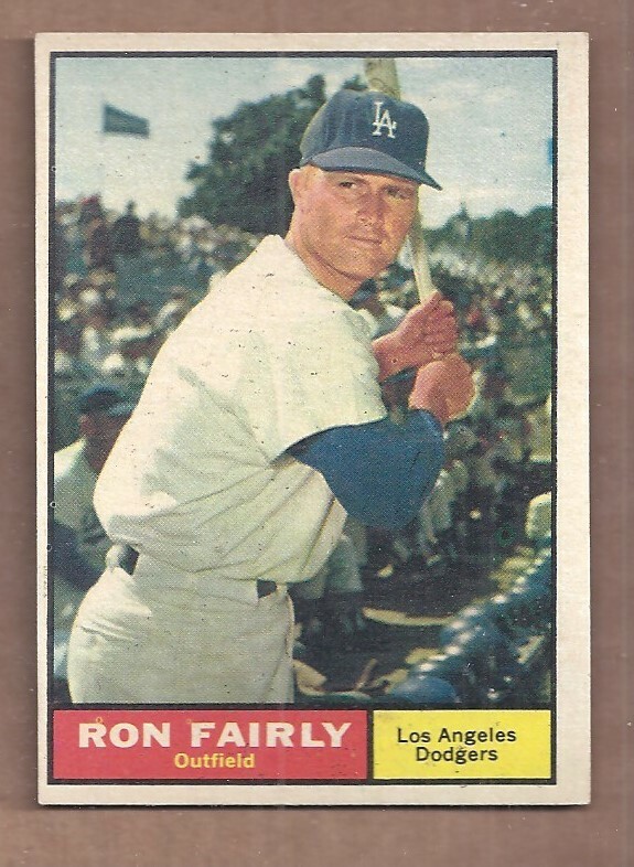 1961 Topps SEMI-HIGH #492 RON FAIRLY NEAR MINT CONDITION