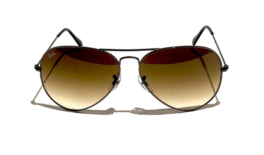 Ray-Ban Aviator RB3025 004/51 Light Brown Gradient Lens with Gunmetal Frame 62mm