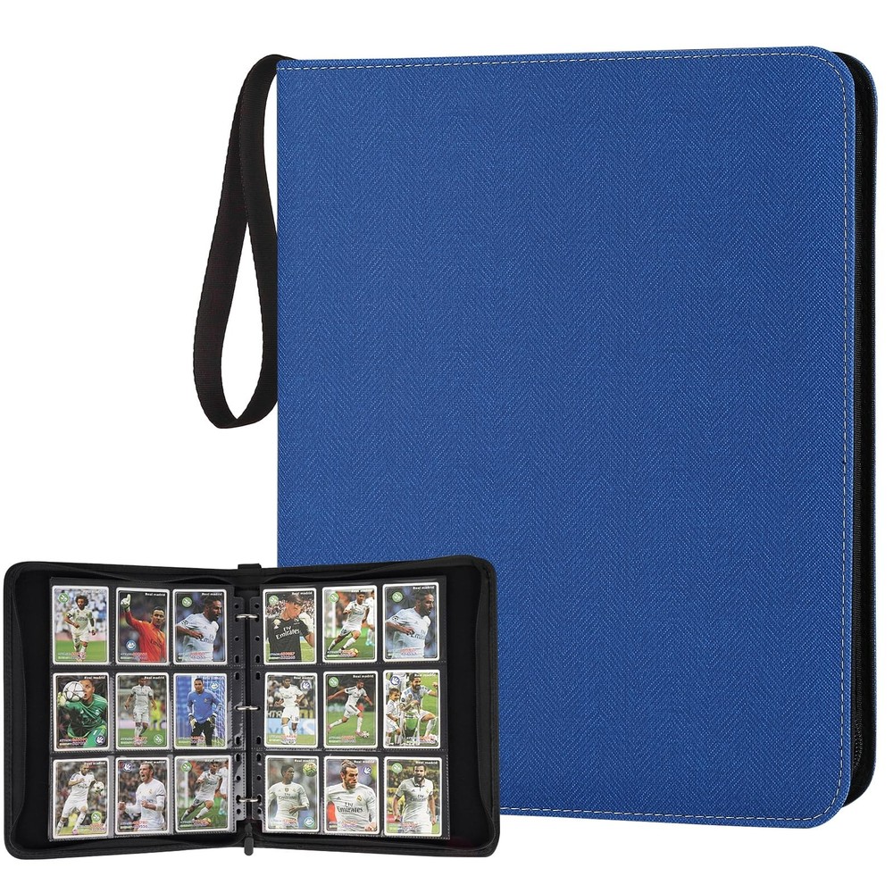 9-Pocket Premium Zip Trading Card Binder with 720 Double-Sided Pages