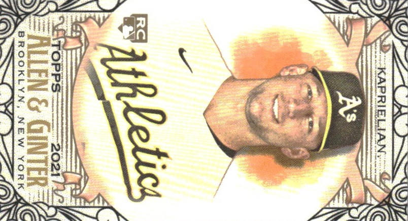2021 Topps Allen and Ginter Mini Black Border #257 James Kaprielian