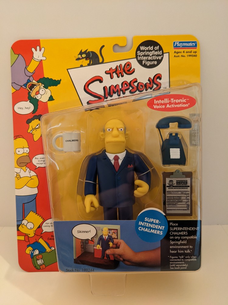 The Simpsons SUPERINTENDENT CHALMERS Playmates Figure