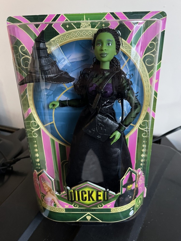 Mattel Wicked Movie Elphaba Fashion Doll URL Error Misprint In Hand Barbie Toy