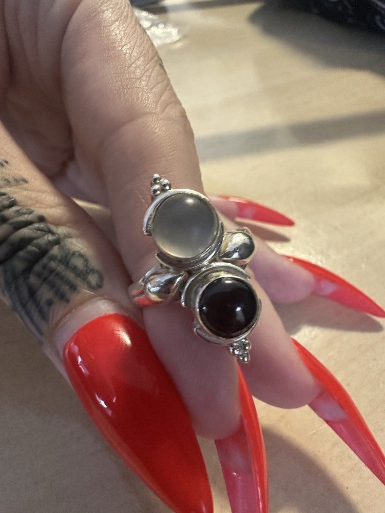 Garnet Silver Ring for Women - Elegant Sterling Silver Gemstone Jewelry  