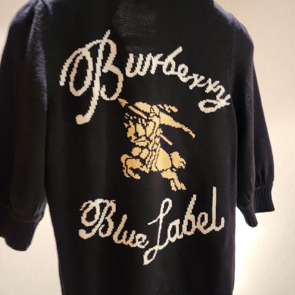 Burberry Blue Label Black Hoodie Woman from Japan