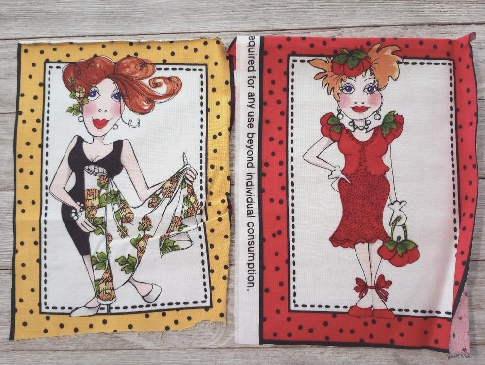 sophisticates loralie fun fabric piece 7.5 x 5 inch 2 blocks #1007 new